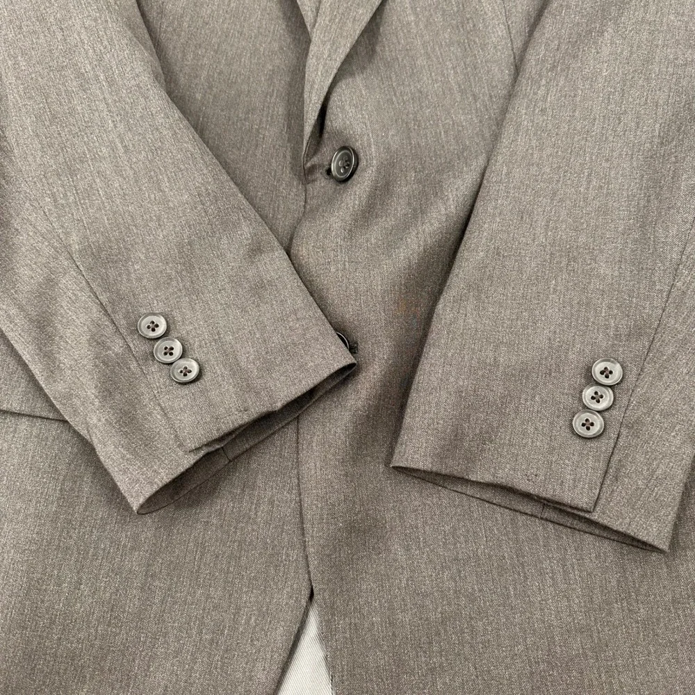 Banana Republic Sport Coat 44R Tailored Fit Cerruti Italian Wool Gray Y2K Formal